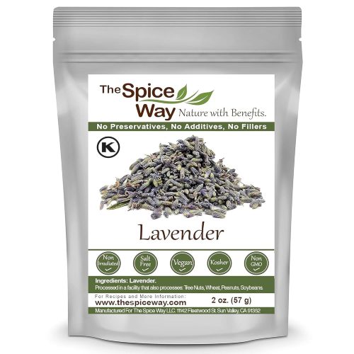 Lavender Flowers - (2 oz) dried flower buds for tea and culinary use - Culinary Lavender Buds - Dried Edible Lavender for Drinks, Chicken, Lavender Tea and More Dried Lavendar Recipes