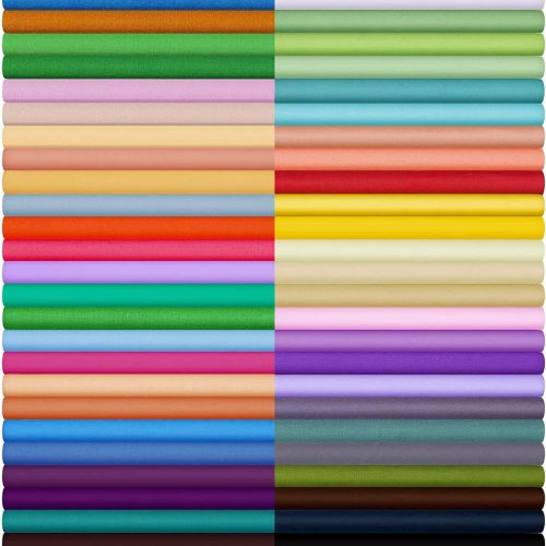 60 Pcs Cotton Fabric Bundle Fat Quarters for Sewing and Quilting Colorful Fabric Bundles Precut Square for DIY Craft Patchwork(10 x 10 Inch)