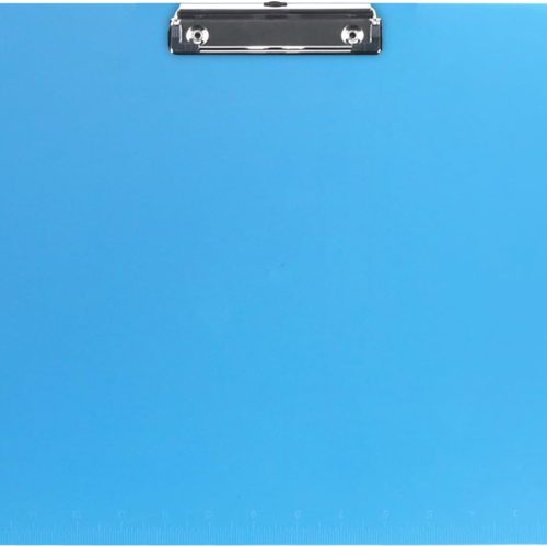 11x17 Clipboard with Ruler Extra Large Clipboard Landscape Low Profile Clip 11 x 17 Clipping Board Plastic Blue Pack of 1
