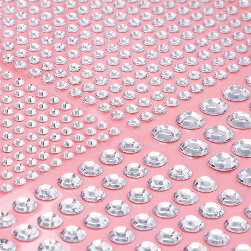 3108 Pcs Rhinestone Stickers, Clear Face Gems Stick On, Self Adhesive Rhinestones, Bling Jewel Stickers, Stick On Rhinestones, Gem Stickers for Crafts Hair Face Makeup Decoration, Assorted Sizes