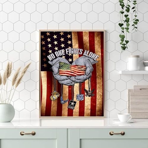 5D DIY Diamond Painting Kits for Adults, American Flag Patriotic Full Drill Embroidery Cross Stitch Crystal Rhinestone Paintings Pictures Arts Wall Decor Painting Dots Kits 11.8X15.7 inch