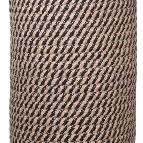 Toilet Paper Holder, Boho Decor Toilet Paper Storage Stand for Bathroom,Cotton Handmade Woven Paper Basket for Mega Roll,3 Rolls of Toilet Tissue Storage (Black)