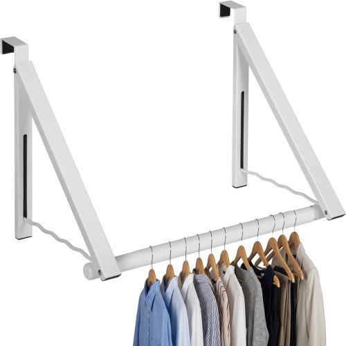 Over The Door Hanger Foldable - Over The Door Rack for Hanging Towels, Coats & Clothes - Over The Door Hanger Hooks for Bedroom, Washroom and Office.