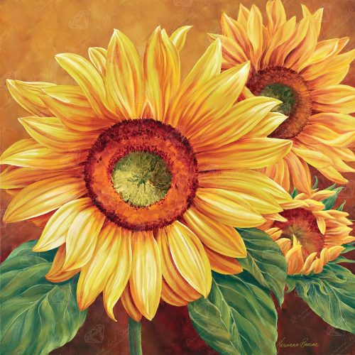 1 We are Sun Diamond Painting Kit, Fun DIY Crafts for Adults, Round Diamond Art Canvas, 13" x 13" (32.8 cm x 32.8 cm)
