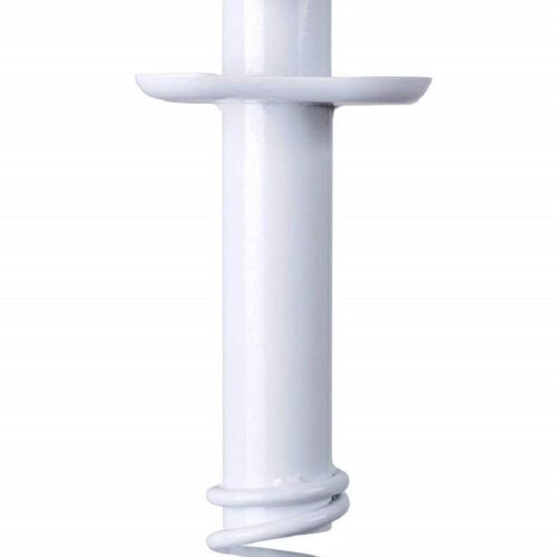 Beach Umbrella Sand Anchor Metal Heavy Duty Outdoor Umbrellas Base Ground Screw Auger with Carry Bag Universal & One Size Fits All for Sun Protection, Shade, High Winds White