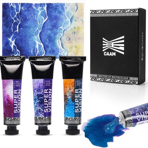 Watercolor Paint Set, Diverse Colors Layering, Attractive Art Watercolor, Vibrant Pigments, 3 Layering Colors for Professionals, Beginners, 15ml*3 Tube (Set E)
