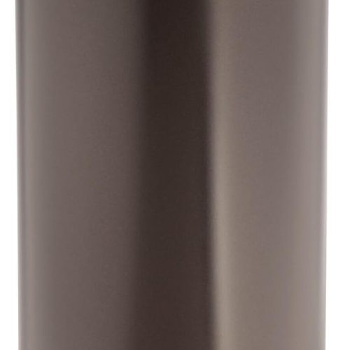 iDesign Freestanding Bathroom Toilet Paper Storage Holder with Lid for 3 Extra Rolls, Bronze