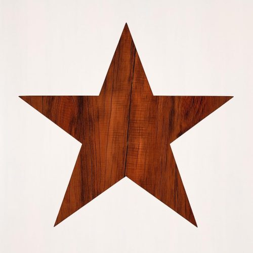 1 Star Stencil Template 8.5x11 Inch Reusable Laser-Cut Mylar for Painting DIY Crafts Wall Décor and Furniture