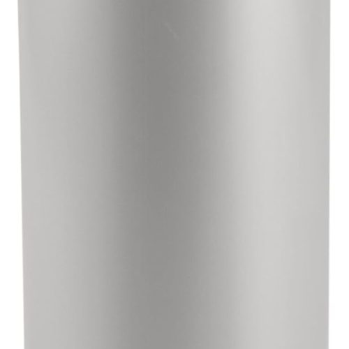 1 iDesign Freestanding Bathroom Toilet Paper Storage Holder with Lid for 3 Extra Rolls, Silver