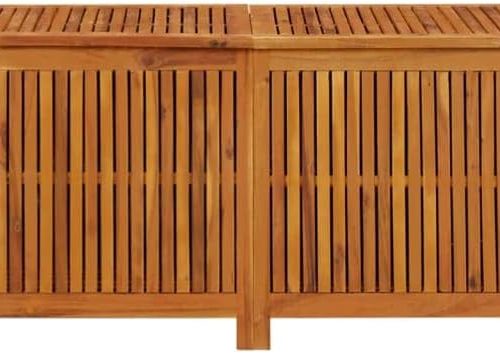 134 Gallon Brown Solid Acacia Wood Outdoor Storage Box Waterproof Outdoor Storage Container Tool Storage Box Patio Storage Box for Patio Furniture Outdoor Cushions Garden Tools & Pool Toys