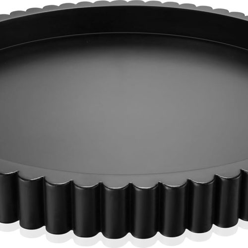 Handmade 12in Decorative Tray for Coffee Table Tray Decor, Black Wooden Decorative Round Tray for Kitchen, Living Room, Home Decor