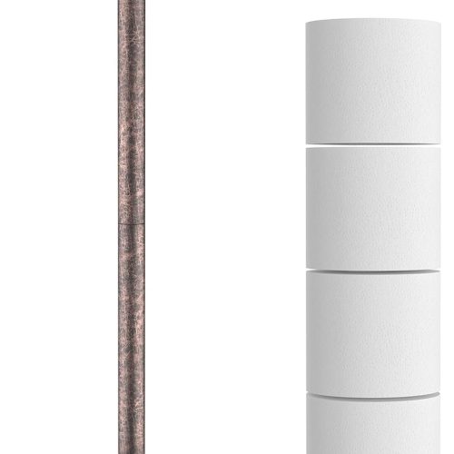 KASUNTO Toilet Paper Holder with Rustproof, Metal Free Standing Toilet Paper Stand Storage for Bathroom, Tissue Paper Roll Holder for Bathroom Accessories (Oil Rubbed Bronze)