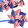Memorial Day Decorations 4th of July Decorations for Home Outdoor Patriotic Pinwheels,Fourth of July Decorations Patriotic Independence Day Party Supplies Favors,Wind Spinner for Garden 16 PCS