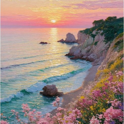 1 pchmcu Beach Diamond Painting Kits for Adults,Sunmmer Beach Diamond Art Kits for Beginners,5D Gem Art Kits for Adults for Home Wall Decor 12x16inch