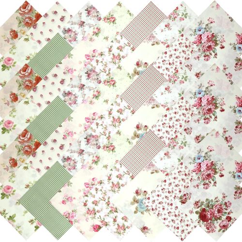 1 Nodsaw Layer Cakes 10 inch Squares for Quilting, Pre-cuts 42Pcs Vintage Floral Print Cotton Fabric Squares 10x10 inch Layer Cakes, Layer Cake Fabric Clearance for Quilting 10 inch