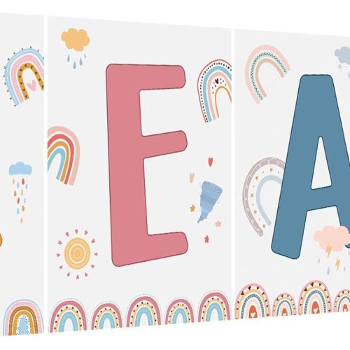 1 Qeeenar Reading Posters Read Sign Set Boho Library Decor Classroom Reading Corner Decoration Classroom Supplies Decor Bulletin Board for Daycare Kindergarten Preschool Elementary Middle School