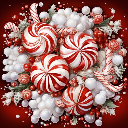 VONBOR Christmas Candy Diamond Art Painting Kits for Adults & Kids Beginner, Christmas Diamond Art for Adults Full Round Drill, DIY Paint with Diamond Dots Gem Art Craft Set Picture Gift 12 * 12 inch