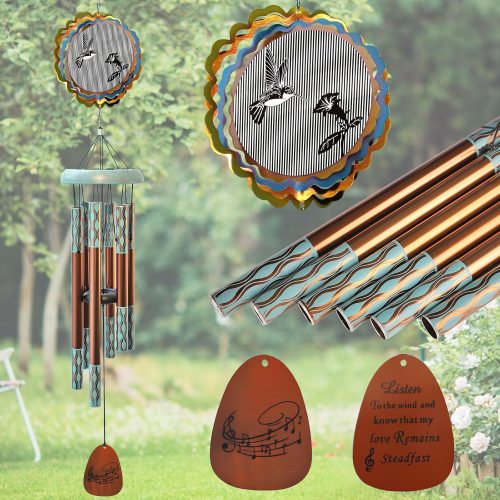 1 Aoedelyart Tree of Life Wind Chimes Outdoor Clearance WindChimes for Loss of Loved One,33" Memorial/Sympathy Gifts for Friend/Mother/Father,Wind Chimes for Outside Garden,Home,Yard Decor(White)