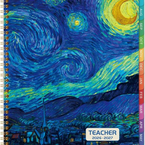 Teacher Planner 2026-2027 - Academic Planner 2026-2027 from July 2026 - June 2027, 8.5" x 11", Weekly & Monthly Lesson Plan Book, Helps Better Teaching