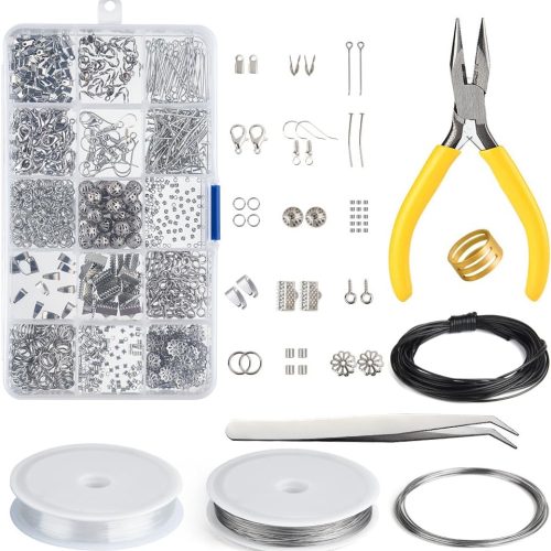 1 Kuuqa Jewelry Making Kit Jewelry Findings Starter Kit Jewelry Beading Making and Repair Tools Kit