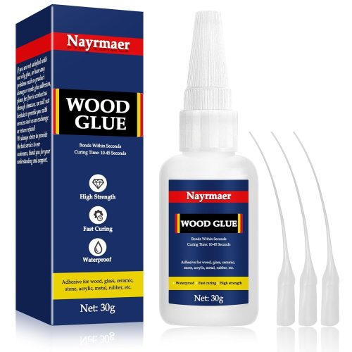 WGN Super Glue for Wood - Fast Drying, CA Glue for Wood Working, Furniture, Balsa and Crafts (30g)