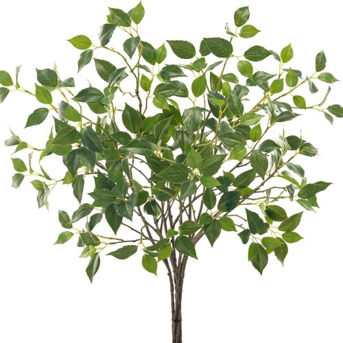 Artificial Plants Greenery Eucalyptus Stems Branches Plant for Home Decor，Faux Rustic Ficus Leaf Floral for Indoor Table Bathroom Bedroom Kitchen Decoration,Real Plastic Eucalytus Wedding Dcor（6PCS)
