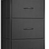AODK Dresser for Bedroom Nightstand Small Dressers Chest of Drawers End Table for Living Room, Closet Dresser with 3 Storage Drawers Organizer Clothes, Black