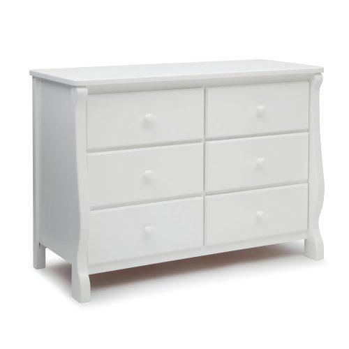 CT0425217JS_1 Delta Children Universal 6 Drawer Dresser with Interlocking Drawers - Greenguard Gold Certified, White