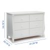 CT0425217JS_3 Delta Children Universal 6 Drawer Dresser with Interlocking Drawers - Greenguard Gold Certified, White