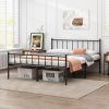 DIIYIV Queen Metal Bed Frame,Steel Slat Support,Noise Free,Easy Assembly | Queen Size Bed,Mattress Foundation,Underbed Storage,No Box Spring Needed