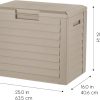 CT0430228JS_3 IRIS USA 35 Gallon Outdoor Deck Box, Lockable, Weather-Resistant, Beige | UV-Protected, Waterproof Resin, Patio Storage for Cushions, Garden Tools & Packages