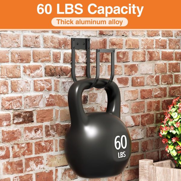 CT0431748JS_4 Garden Hose Holder Wall Mount - Metal Water Hose Hanger for Outside, Durable Hook for Garden, Garage, or Yard Storage