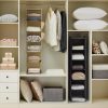 YOUDENOVA Hanging Closet Organizer and Storage, 6-Shelf, Beige | Breathable Fabric, 2 Side Pockets, Clothes Organizer, Hanging Shelves, Closet Storage, College Dorm Room Essentials for Guys