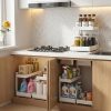 CT0434019JS_4 TATAANTY Under Sink Organizer 2 Pack, 2 Tier Metal Under the Sink Storage, Heavy Duty Slide out Pull out Cabinet Organizer, Height Adjustable for Kitchen Bathroom Pantry Closet Organization Rack