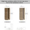 StorageWorks Seagrass Free Standing Toilet Paper Holder Stand for Bathroom, 3 Rolls of Toilet Tissue Storage with a Built-in Cloth Lining, Toilet Roll Holder Stand with Lid
