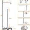 KASUNTO Toilet Paper Holder for Bathroom, Heavy Weighted Metal Free Standing Toilet Paper Holder Stand with Crystal Ball, Toilet Paper Roll Stand for Bathroom Accessories