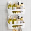CT0434771JS_1 TAILI Shower Caddy Suction Cup 2 Pack, Heavy Duty Bathroom Organizer, Removable Shelves for Inside Shower, Shampoo, Waterproof Suction Plastic Storage for Bathroom Accessories Holder, White