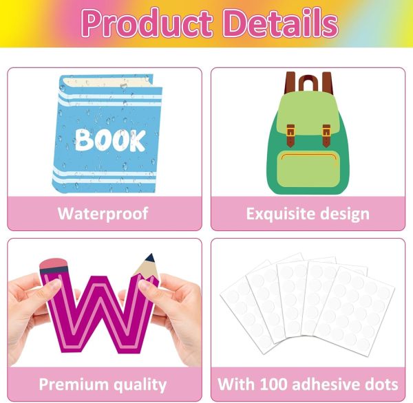 Welcome Back to School Bulletin Board Set Welcome Back Classroom Decorations Motivational Inspirational Quotes Bulletin Board in Our Back to School Era Cutouts for School Chalkboard Wall Door Decor
