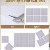 24x16 inches Large Bulletin Board, Decorative Felt Pin Board, 0.35“ Thick Foldable Photo Display Board with Self-Adhesive Tape, Vision Board for School Home Kitchen Office Walls - Dark Camel
