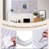 24x16 inches Large Bulletin Board, Decorative Felt Pin Board, 0.35“ Thick Foldable Photo Display Board with Self-Adhesive Tape, Vision Board for School Home Kitchen Office Walls - Dark Camel