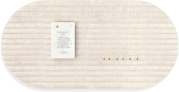 Felt Bulletin Board 47" x 24", Cork Board Alternative with 30 Push Pins | 4 Customizable Modular Decorative Felt Pin Board, Vision Board for Office Home Bedroom Wall Decor, Photo Picture Display