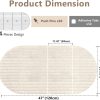 Felt Bulletin Board 47" x 24", Cork Board Alternative with 30 Push Pins | 4 Customizable Modular Decorative Felt Pin Board, Vision Board for Office Home Bedroom Wall Decor, Photo Picture Display