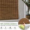 CT0437014JS_2 LazBlinds Cordless Bamboo Roman Shades, 36x64, Highfield Teak | Privacy Blinds for Interior Windows, Room Darkening Roll Up Bamboo Blinds for Home & Patio