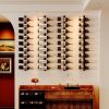 2 Pack 12 Bottle Wall Wine Rack for 24 Wine Bottles, DIY Detachable Wall Mount Wine Rack, Wine Storage Organizer Display Holder Used As One or Four, for Dining Room, Wine Cellar, wine lover gift