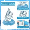 CT0502-SD-346GT_3 12 Pcs Seashell Honeycomb Centerpieces, Under the Sea Centerpieces for Tables, Coastal Table Decor, Ocean Starfish Shell Decor for Beach Birthday Baby Shower Wedding Party Supplies