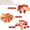 Happy Felt Fall Garland Banner,NO DIY, Thanksgiving Orange Hanging Streamer Thankful Pennant Banner Triangle Flag for Harvest Autumn Theme Festival Birthday Wedding Party Decorations