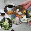 8 Pcs Halloween Diamond Art Coasters Kits for Adults (Cork Wooden Pad) | Halloween Diamond Painting Coasters Kit with Holder, DIY Ghost Diamonds Art Non Slip Coaster Crafts Kits Gifts 4x4 inch