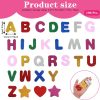 196 Pcs Foam Letters Stickers Glitter, 1.5 inch Self-Adhesive Foam Stickers Colorful A-Z Letter Heart Star Foams Sticker Glitter Foams Alphabet Sticker for Art Crafts DIY (A-Z+Heart+Star)