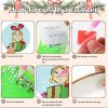 CT0519-DPK-42GT_3 Denylo pro 8 P cs Christmas Diamond Coasters Kits with DIY Christmas Diamond Art Coaster Non Slip Coaster for Adults Xmas Holiday Gift