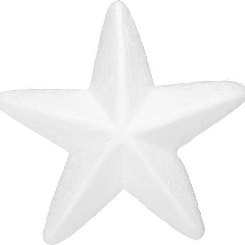 CT0519-UNW-20GT_1 MECCANIXITY Foam Stars for DIY Arts and Crafts 3.94 x 3.94 Inch Polystyrene Stars for Christmas Tree, DIY Home Craft Project